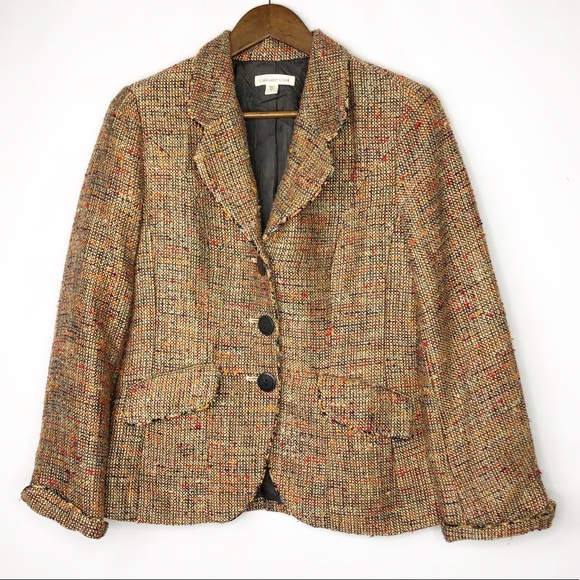 Coldwater Creek Jackets & Blazers - COLDWATER CREEK Orange/Brown Blazer in EUC 8